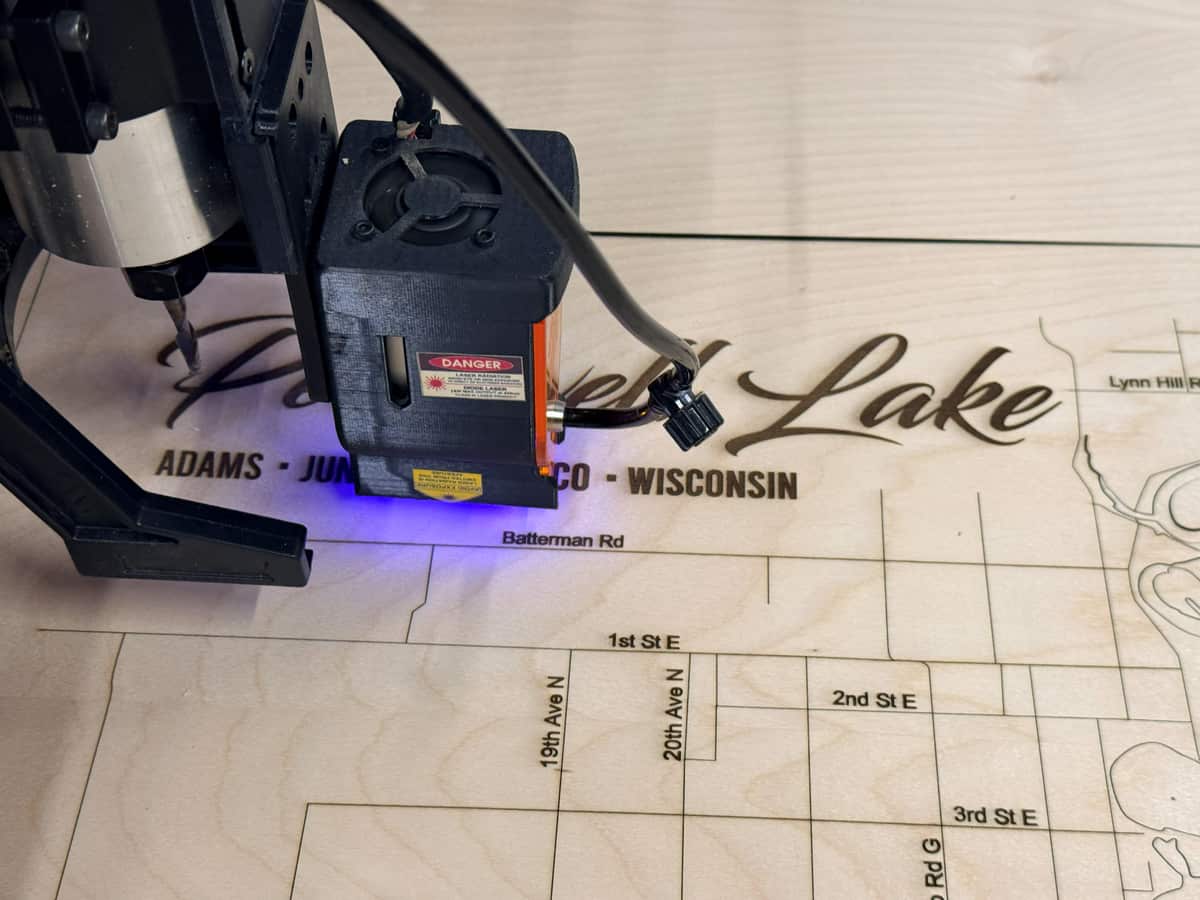 CNC and laser design workspace for custom product files